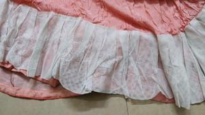 Pink Lehenga Choli with Brown Print