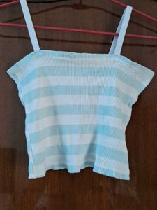 Striped Cropped Tank Top