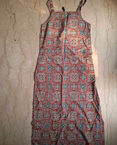 Bohemian Print Sleeveless Kurta