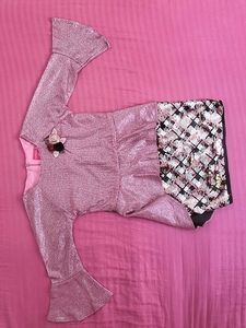 Sparkly Pink Kurta Set with Sequins