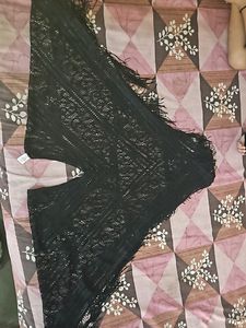 Black Net Ponchoo