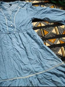 Denim &amp; Yellow dress