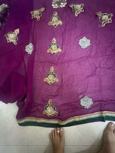 Elegant Embroidered Saree