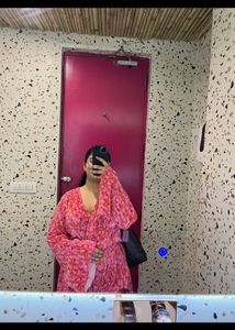 Pleated Floral Print Jumpsuit