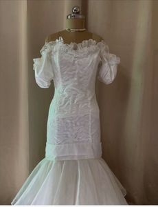 pretty white mermaid dress