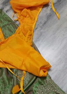 Yellow and Green Rajputi Dress