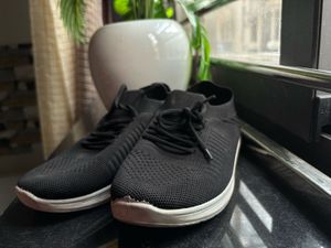 Black Knit Sneakers