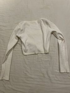 Cream Long Sleeve Top