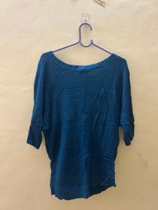 Blue Striped Express Top