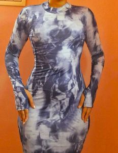 Tie-Dye Bodycon Dress