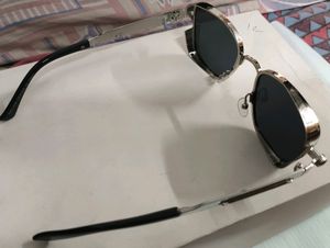 Metal Sunglasses🕶️ Squared Retro Black Aviators