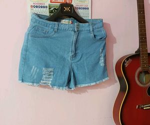 Denim Ripped Shorts