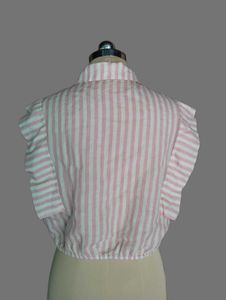 MiuMiu Striped Flower Cropped S