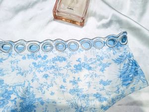 🇳🇿💫🎀Blue Floral High-Waisted Bikini Bottom