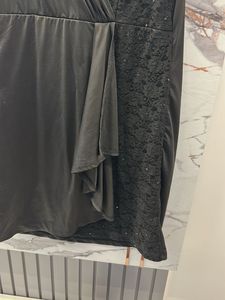 Chic Black Sleeveless Dress, Bust- 36/38