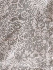 Elegant Grey Saree with Floral Border