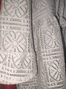 Elegant Grey Lace Kurta