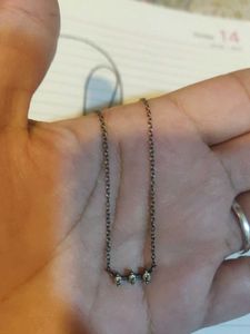 Delicate 925 silver Sparkly Necklace