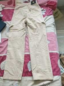 Beige Cargo Pants