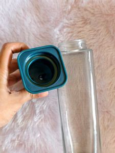 Auto-Hold Glass Oil Bottle