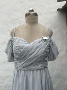 Elegant Grey Evening Gown