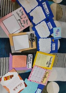Customised project work, decorative pages, border