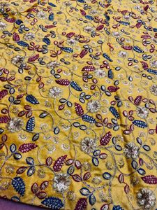 Yellow Printed Lehenga Choli Set