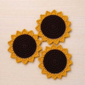 Set of 6 Hand Crocheted Coasters
