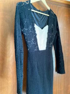 Elegant Black Lace Dress