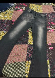 Stylish Dark Wash Flare Jeans