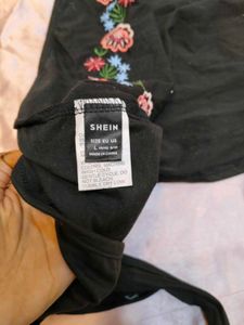 Embroidered Halter Neck Crop Top
