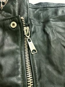 Black Genuine Leather Biker Jacket