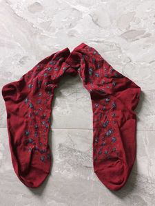 Ralph Lauren Floral Socks - Red