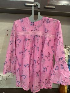 Pretty Pink Floral Kurta