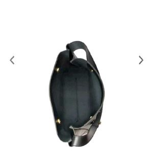 New Black Leather Tote Bag
