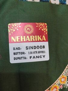 Neharika Designer suite febric with dupatta