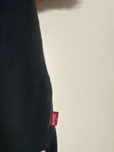 Levis black ripped 3/4 Sleeve Top