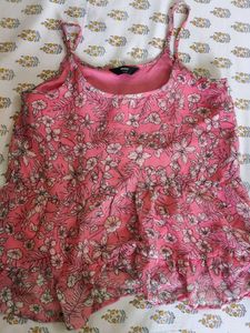 Pink Floral Cami Top