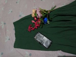 Elegant Green Maxi Skirt