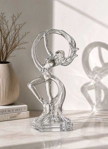 💎 Crystal Flow Sculpture — Luxury Glass Showpiece