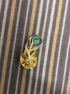 Peacock Feather Enamel Pin