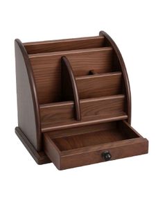 Wooden Desk Organizer with Drawer
