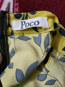 Stylish Yellow Printed Coord Set (worn once)