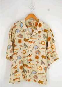 Cute Cartoon Dinosaur Printed Shirt
