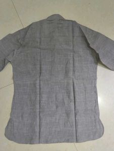 Men's Grey Kurta with White Pants