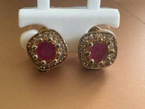 Ruby Stud Earrings