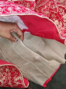 Exquisite Red Velvet Lehenga Choli