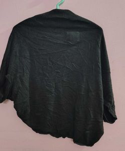 Stylish Black Knit Shrug