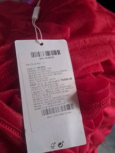 Elegant Red Velvet Gown