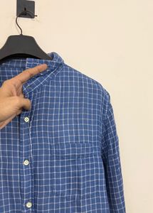Blue Checked Casual Shirt